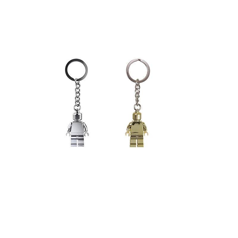 Брелок LEGO Classic Series: Серебряная и Золотая Минифигурки (854305 + 850807) - Boxette Shop